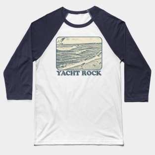 Yacht Rock / Retro Faded 80s Style Design Baseball T-Shirt